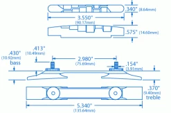 Archtop Guitar Bridge - StewMac -Kit Melody Sales Store 0193 1spec
