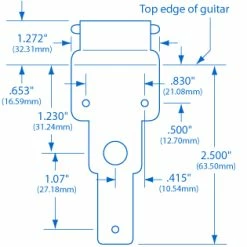 Kluson Archtop Guitar Tailpiece - StewMac -Kit Melody Sales Store 0230 n 1spec square cropped