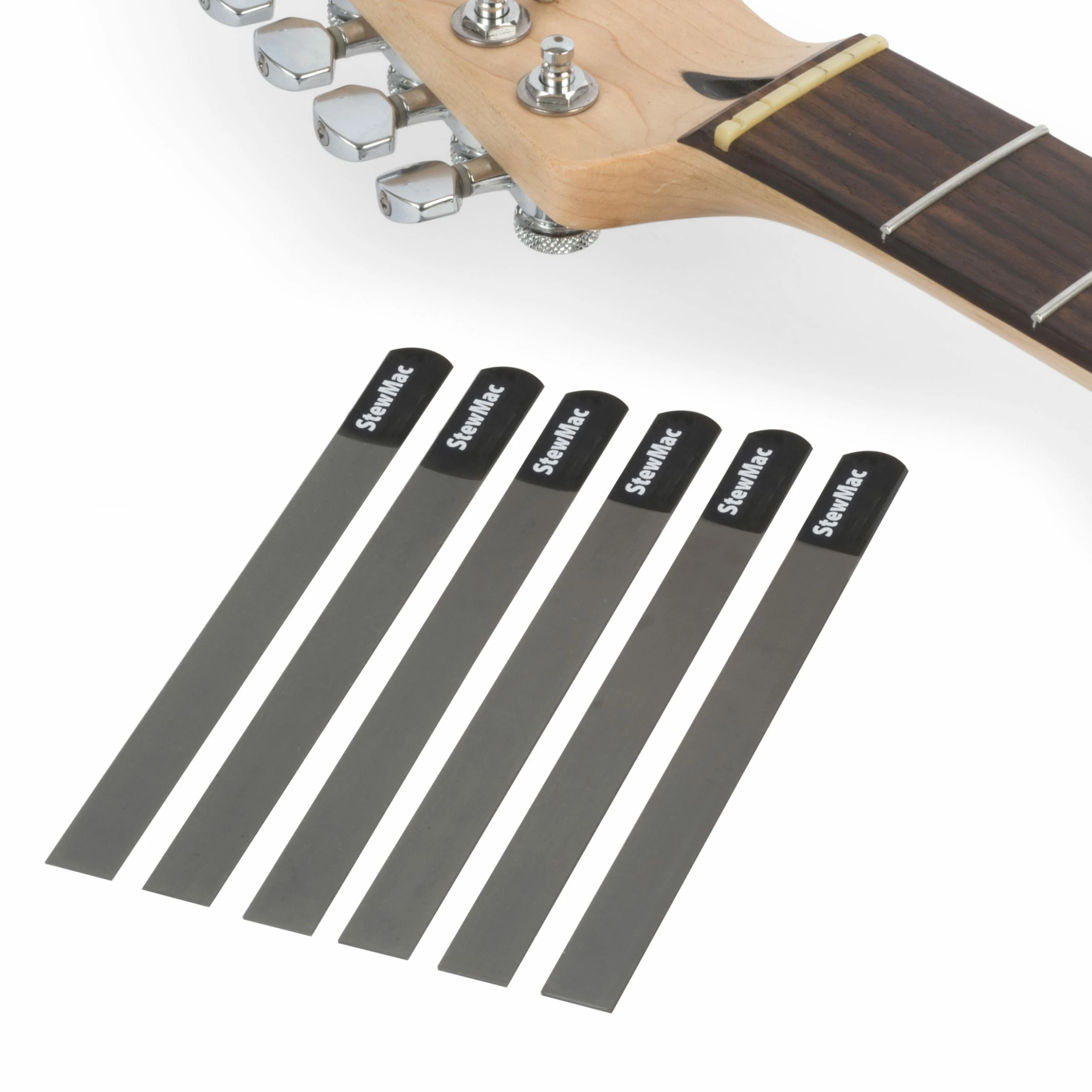 Gauged Nut Slotting File Set For Electric Guitar - StewMac 3 Gauged Nut Slotting File Set For Electric Guitar - StewMac
