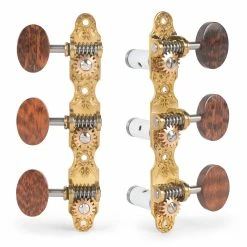 Sloane Classical Guitar Tuners With Snakewood Knobs And Flower Baseplates - StewMac -Kit Melody Sales Store 100626 set on white 2000