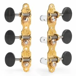 Sloane Classical Guitar Tuners With Ebony Knobs And Deco Baseplates - StewMac -Kit Melody Sales Store 100666 2000