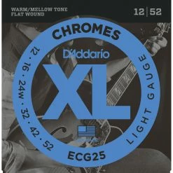 D'Addario Chromes Flat Wound Electric Guitar Strings - StewMac -Kit Melody Sales Store 10550 3 1800