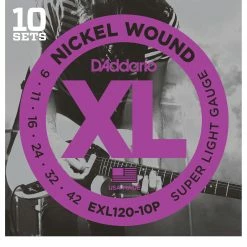 D'Addario XL Nickel Wound Electric Guitar Strings, 10-pack - StewMac -Kit Melody Sales Store 10580 4 3000