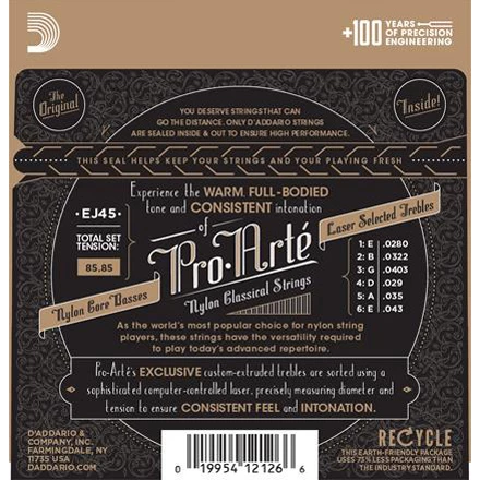 D'Addario Pro Arte Classical Guitar Strings - StewMac 4 D'Addario Pro Arte Classical Guitar Strings - StewMac - Image 2