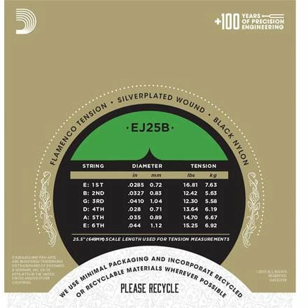 D'Addario Pro Arte Flamenco Acoustic Guitar Strings - StewMac 5 D'Addario Pro Arte Flamenco Acoustic Guitar Strings - StewMac - Image 3