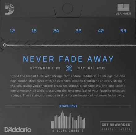 D'Addario XT Phosphor Bronze Wound Acoustic Guitar Strings - StewMac 6 D'Addario XT Phosphor Bronze Wound Acoustic Guitar Strings - StewMac - Image 4