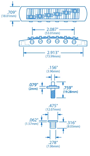 Schaller Roller Bridge - StewMac 4 Schaller Roller Bridge - StewMac - Image 2