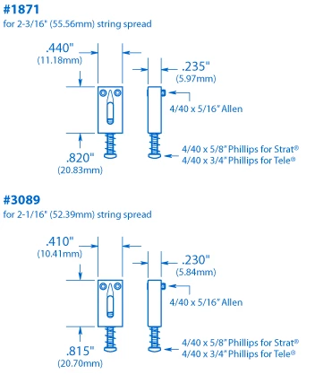 String Saver Saddles - StewMac 4 String Saver Saddles - StewMac - Image 2