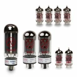 Fender Deluxe Reverb (Silver Panel) Tube Set With Matched Power Tubes - StewMac