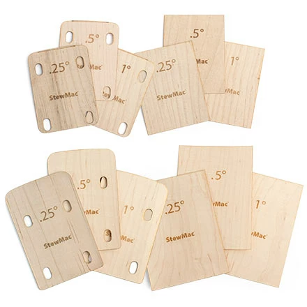 StewMac Neck Shim Shop Set Of 12 - StewMac 3 StewMac Neck Shim Shop Set Of 12 - StewMac