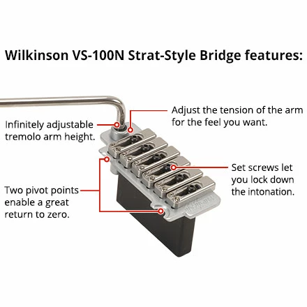 Wilkinson/Gotoh VS-100N Tremolo - StewMac 5 Wilkinson/Gotoh VS-100N Tremolo - StewMac - Image 3