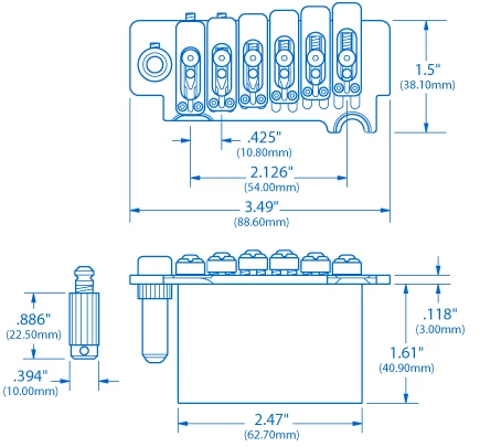 Wilkinson/Gotoh VS-100N Tremolo - StewMac 6 Wilkinson/Gotoh VS-100N Tremolo - StewMac - Image 4