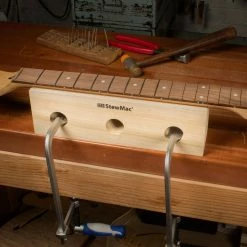 Tall Neck Support Caul - StewMac 9 Tall Neck Support Caul - StewMac -Kit Melody Sales Store 4482 3 clamped for fretting 3000px