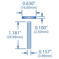 Posts/Thumbwheels For ABR-1 Tune-o-matic Bridges - StewMac -Kit Melody Sales Store 4570 1spec