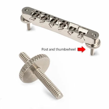 Posts/Thumbwheels For Original ABR-1 Tune-o-matic Bridge - StewMac 4 Posts/Thumbwheels For Original ABR-1 Tune-o-matic Bridge - StewMac - Image 2