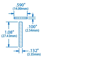 Posts/Thumbwheels For Original ABR-1 Tune-o-matic Bridge - StewMac 5 Posts/Thumbwheels For Original ABR-1 Tune-o-matic Bridge - StewMac - Image 3