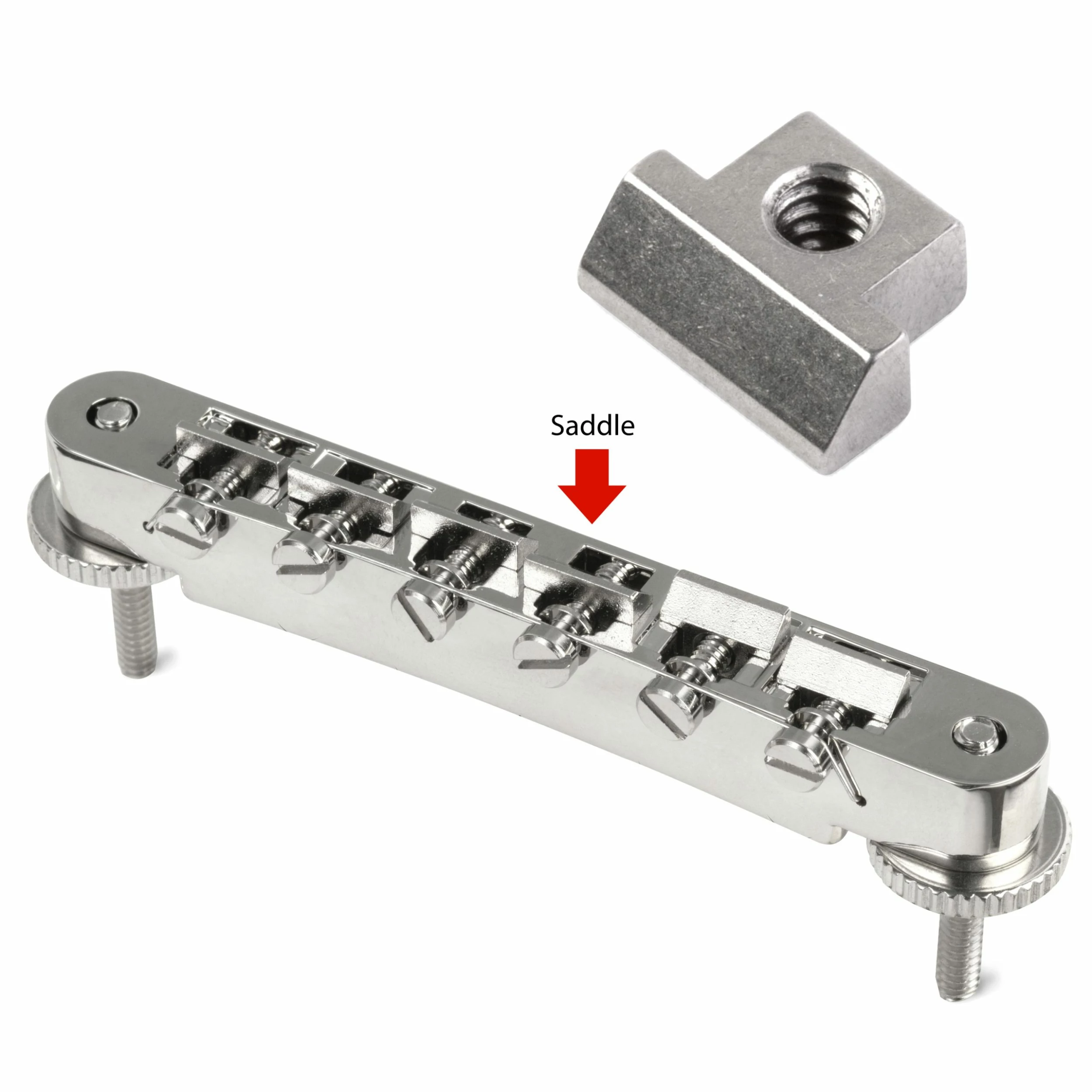 KTS Titanium Saddles For ABR-1 Tune-o-matic Bridge - Set Of 6 - StewMac 4 KTS Titanium Saddles For ABR-1 Tune-o-matic Bridge - Set Of 6 - StewMac - Image 2