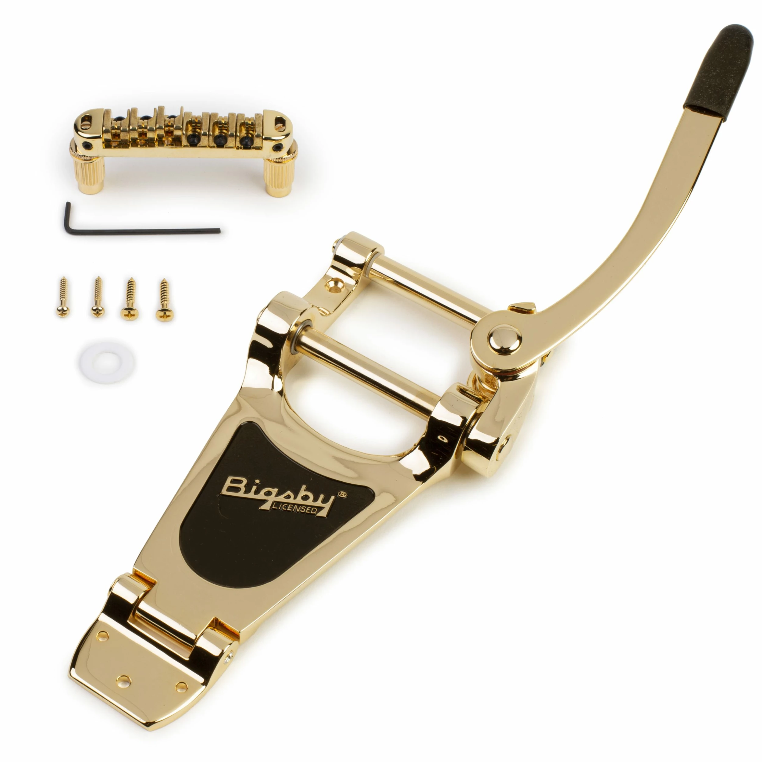 Locking Roller Bridge With Bigsby B70 Vibrato - StewMac 4 Locking Roller Bridge With Bigsby B70 Vibrato - StewMac - Image 2