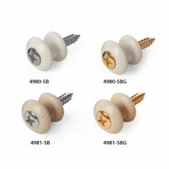 Waverly Guitar Strap Button - StewMac -Kit Melody Sales Store 4980 6 white and ivoroid