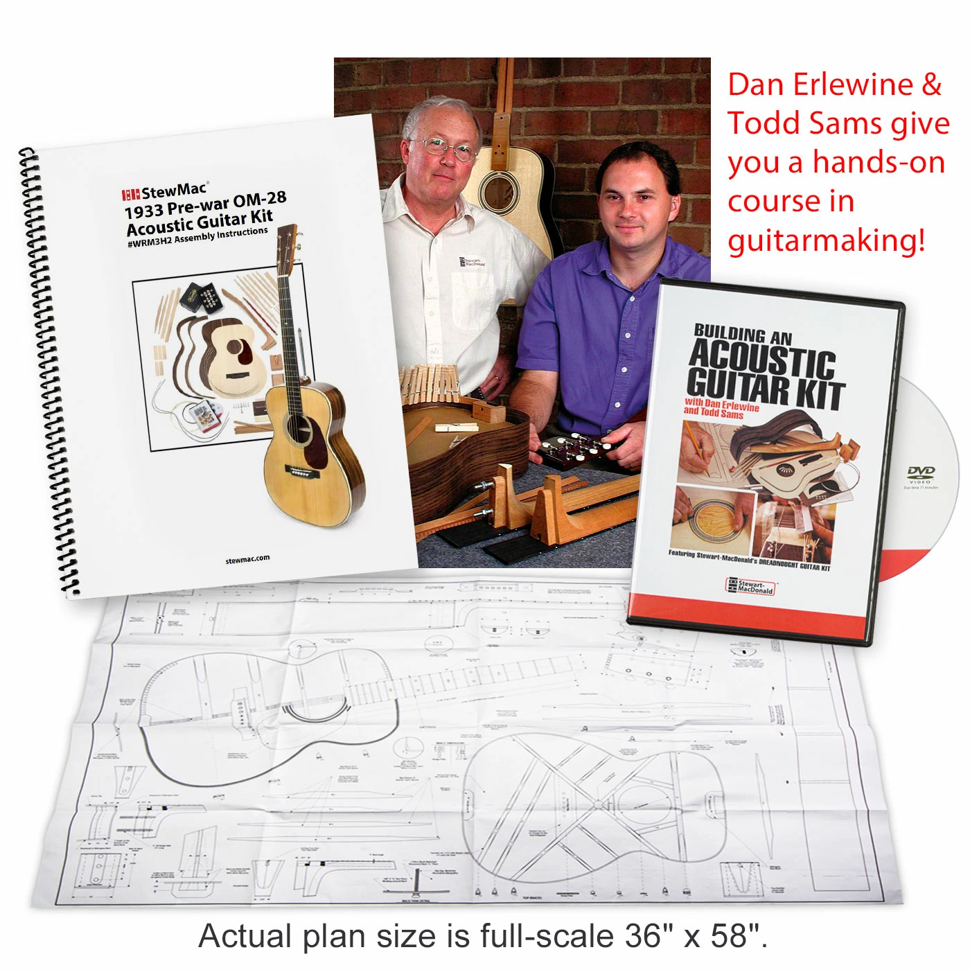 1933 Pre-war OM-28 Acoustic Guitar Kit With Torrefied Top - 014 - StewMac 7 1933 Pre-war OM-28 Acoustic Guitar Kit With Torrefied Top - 014 - StewMac - Image 5