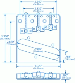 Wilkinson Adjustable Compensated Bridge For Tele - StewMac 7 Wilkinson Adjustable Compensated Bridge For Tele - StewMac -Kit Melody Sales Store 5071 1spec