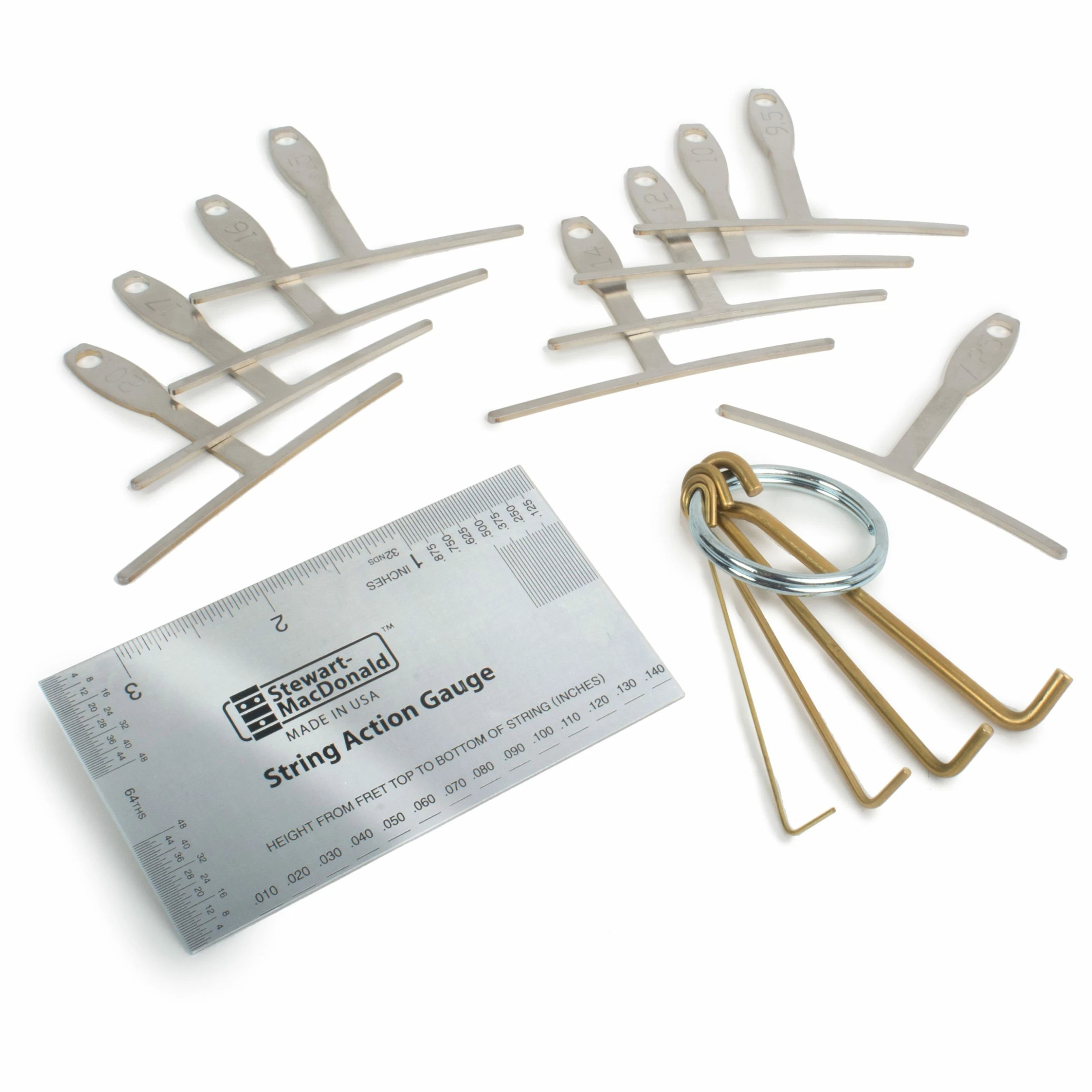 Action Adjustment Set For Electric Guitar - StewMac 3 Action Adjustment Set For Electric Guitar - StewMac