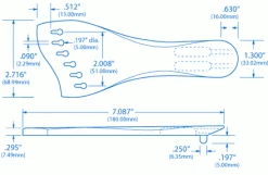 Benedetto Archtop Tailpiece - StewMac -Kit Melody Sales Store 5270 1spec