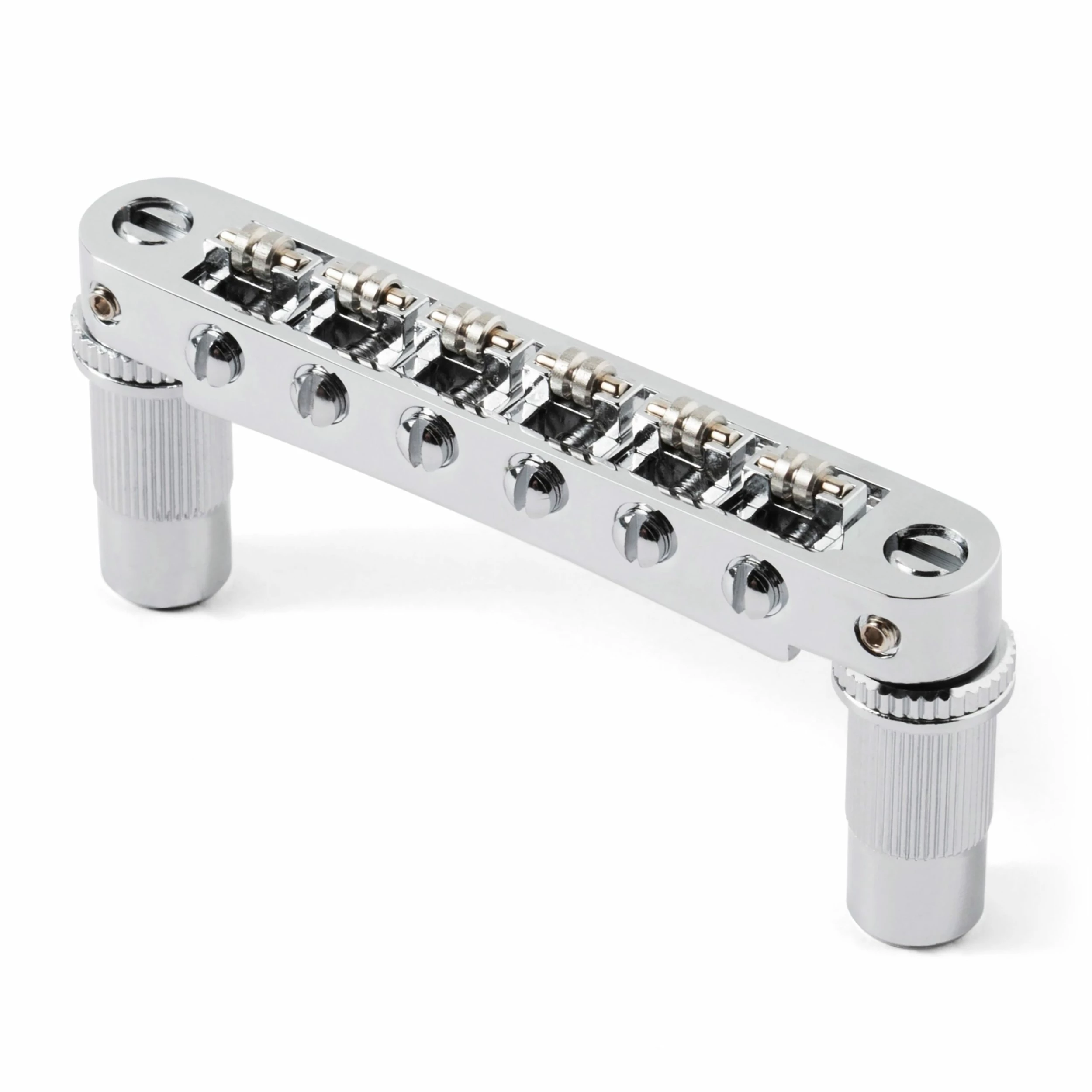 TonePros TPFR Tune-o-matic Bridge With Roller Saddles - StewMac 3 TonePros TPFR Tune-o-matic Bridge With Roller Saddles - StewMac