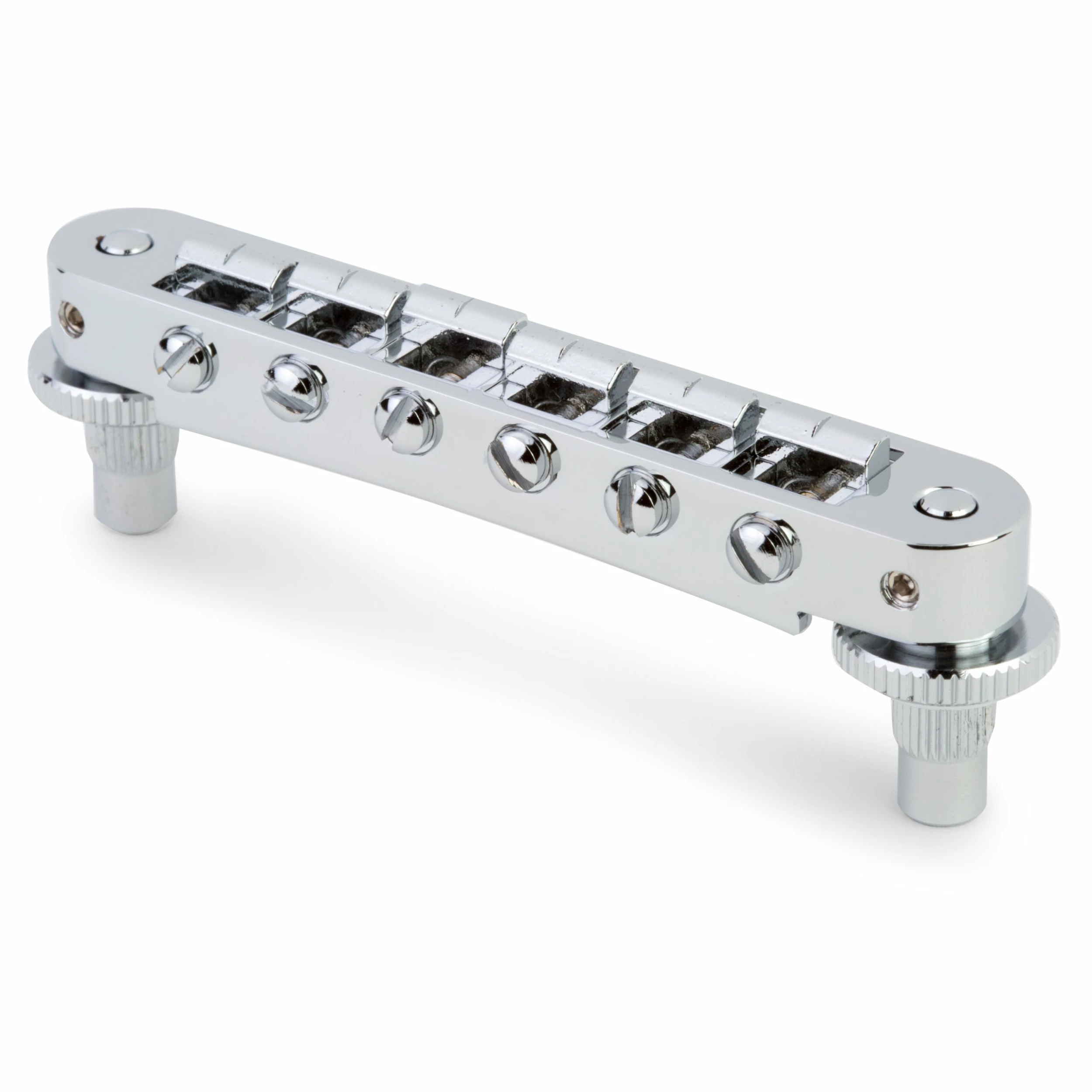 TonePros TP6A Aluminum Tune-o-matic Bridge With Bell Brass Saddles - StewMac 3 TonePros TP6A Aluminum Tune-o-matic Bridge With Bell Brass Saddles - StewMac