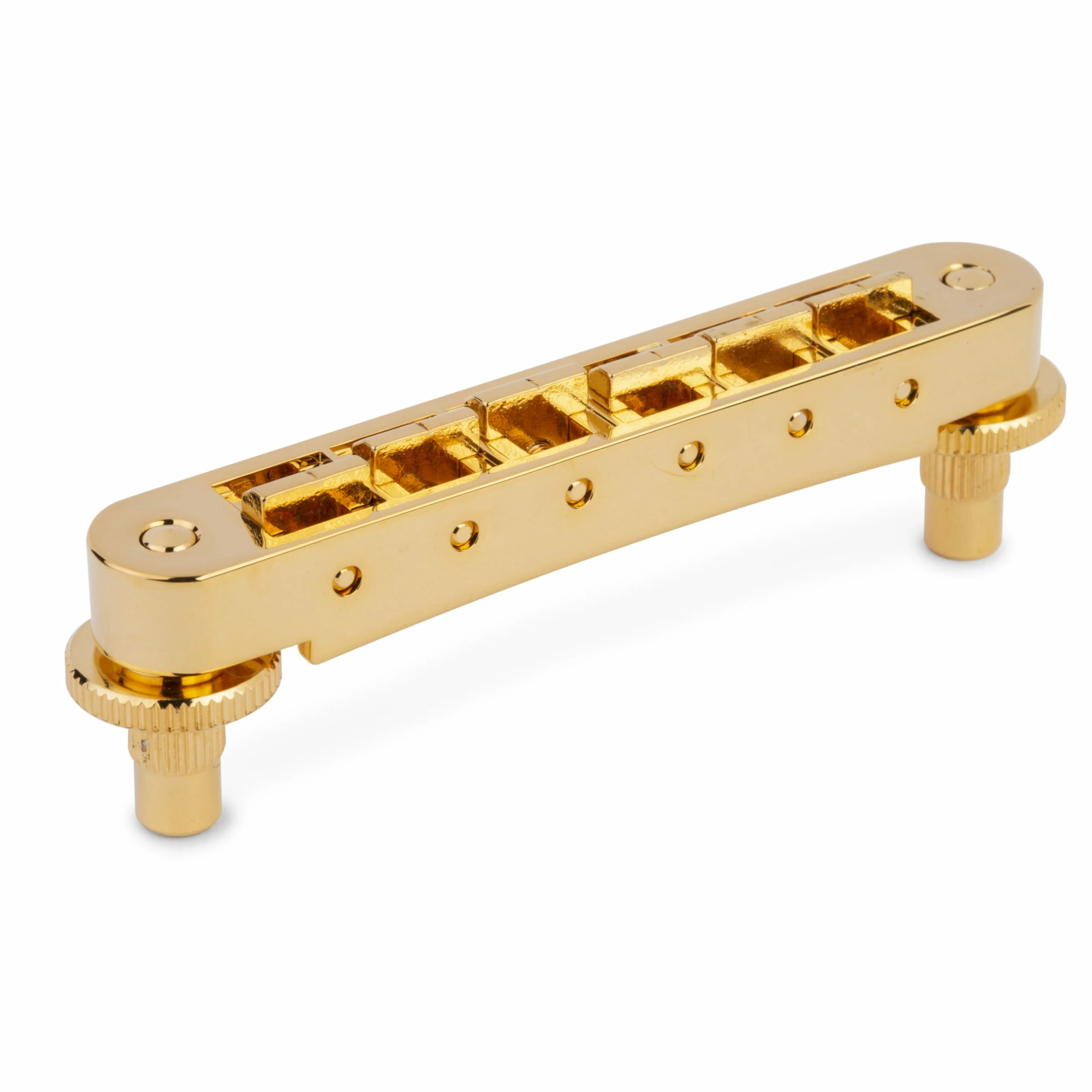 TonePros TP6A Aluminum Tune-o-matic Bridge With Bell Brass Saddles - StewMac 6 TonePros TP6A Aluminum Tune-o-matic Bridge With Bell Brass Saddles - StewMac - Image 4