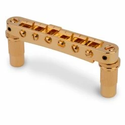 TonePros TPFA Aluminum Tune-o-matic Bridge With Bell Brass Saddles - StewMac -Kit Melody Sales Store 5548 3 3000