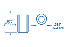 Pigtail '50s Stud Bushings, Set Of 2 - StewMac 4 Pigtail '50s Stud Bushings, Set Of 2 - StewMac - Image 2
