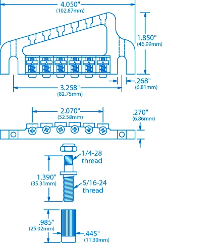 Hipshot Baby Grand Bridge - StewMac 4 Hipshot Baby Grand Bridge - StewMac - Image 2