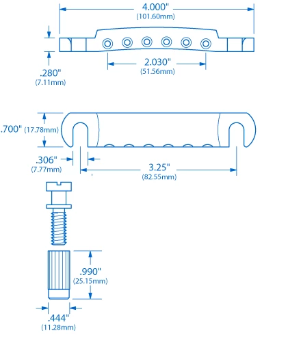 Gotoh Stop Tailpiece - StewMac 4 Gotoh Stop Tailpiece - StewMac - Image 2