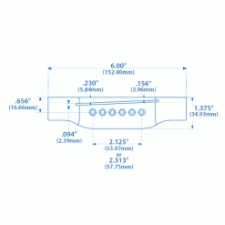 Pre-War Guitar Belly Bridge, Madagascar Rosewood - StewMac -Kit Melody Sales Store 6225 spec