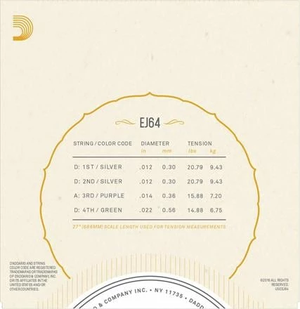D'Addario 4-String Dulcimer Strings - StewMac 5 D'Addario 4-String Dulcimer Strings - StewMac - Image 3