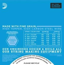 D'Addario EXP XL Nickel Wound Electric Guitar Strings - StewMac -Kit Melody Sales Store daddario exp xl nickel wound electric guitar strings 52221