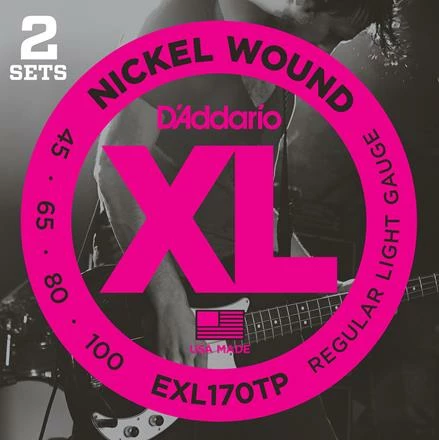 D'Addario Nickel Wound Bass Strings 2-Pack - StewMac 3 D'Addario Nickel Wound Bass Strings 2-Pack - StewMac