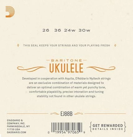 D'Addario Nyltech Ukulele Strings - StewMac 4 D'Addario Nyltech Ukulele Strings - StewMac - Image 2