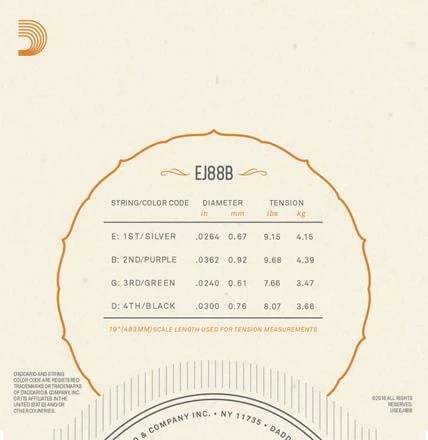 D'Addario Nyltech Ukulele Strings - StewMac 5 D'Addario Nyltech Ukulele Strings - StewMac - Image 3