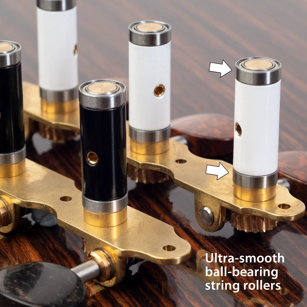 Sloane Classical Guitar Tuners With Ivoroid Knobs And Deco Baseplates - StewMac 4 Sloane Classical Guitar Tuners With Ivoroid Knobs And Deco Baseplates - StewMac - Image 2