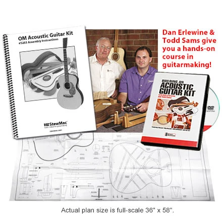 WoodStax Monkeypod OM Guitar Kit, Bolt-On Neck - 045 - StewMac 6 WoodStax Monkeypod OM Guitar Kit, Bolt-On Neck - 045 - StewMac - Image 4