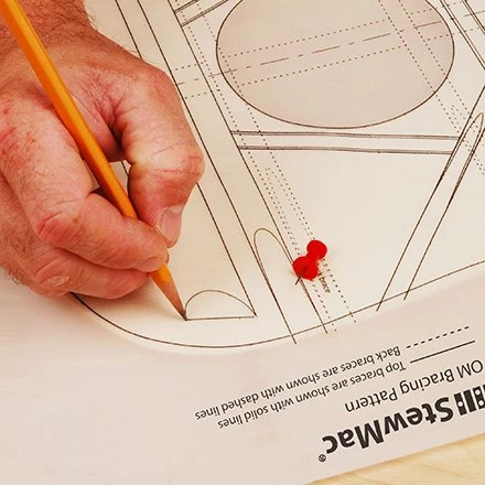 WoodStax Monkeypod OM Guitar Kit, Bolt-On Neck - 045 - StewMac 7 WoodStax Monkeypod OM Guitar Kit, Bolt-On Neck - 045 - StewMac - Image 5